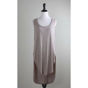 Anthropologie Deletta Long Pleated Tunic Tank